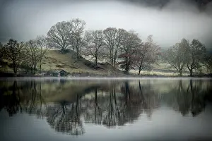 Ambleside Landscape Photography Prints: Trees reflected in water surface