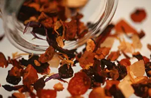 Orange Food Photography Prints: Tropical Fruit Tea