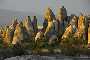 UNESCO World Heritage Site Turkey Prints: Tufa formations in the evening light