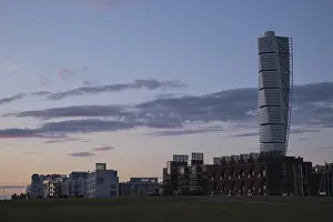 Santiago Calatrava Building Prints: Turning Torso skyscraper, Malmo