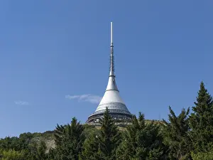 Television Towers In Europe Prints: TV tower and Hotel Jestěd
