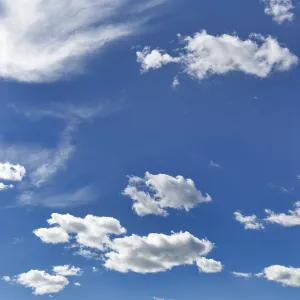 Images Dated 3rd April 2024: Cumulus and Cirrus Cloudscape Print