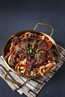 Udon Noodle Recipe Prints: Udon noodles with Mongolian beef