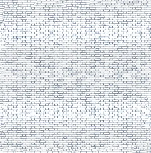 Deserted Construction Site Prints: A uniform pattern of white bricks arranged in neat rows