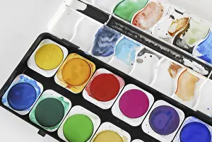 Leisure Time Activity Prints: Used paint-box