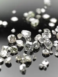 Valuable Diamonds For Sale Prints: Many valuable diamonds, some rough