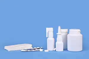 Cold And Flu Prevention Prints: Various medication for cold and flue