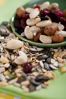 Dried Fruit Photography Prints: Various nuts and kernels