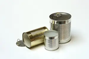 Food Storage Solutions Prints: Various tin cans, tin cans
