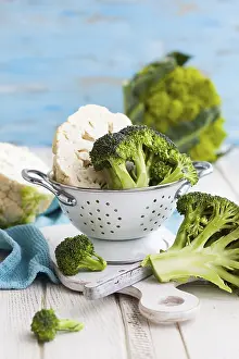 Vegetable Diversity Prints: Various types of cabbage: romanesco