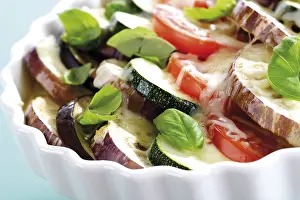 Vegetable Casserole Prints: Vegetable casserole with tomatoes