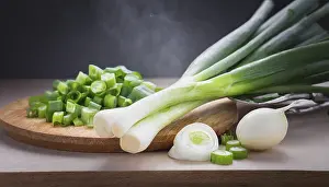 Bulb Vegetable Images Prints: Vegetable, spring onion or spring onion