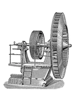 Mine ventilation with cable drive Print, 1897