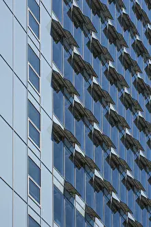 German Modern Architecture Photos Prints: Ventilation flaps on windows in skyscraper facade