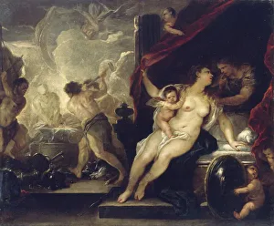 Ancient Roman Mythology Art Prints: Venus, Mars and the Forge of Vulcan (c)