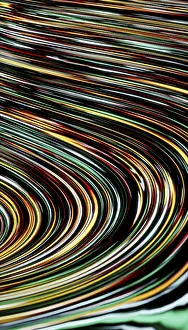 Abstract Computer Graphics Prints: A vibrant 3D render featuring dynamic