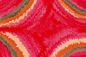 Abstract Wave Design Prints: A vibrant abstract pattern featuring dynamic waves in shades of red