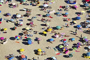 Anonymous Crowd Prints: View from above of anonymous crowd