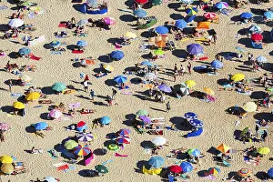 Anonymous Crowd Prints: View from above of anonymous crowd