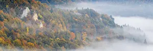 Upper Danube Nature Park Park Prints: View of Benedictine monastery Beuron