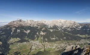 South Tyrol Mountain Scenery Prints: View from the top of the Cima Dodici