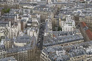 Eiffel Tower View Prints: View of the city centre from the Eiffel Tower
