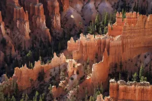Deserted Morning Atmosphere Prints: View of coloured rock formations
