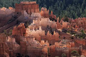 Coloured Rock Formations Prints: View of coloured rock formations