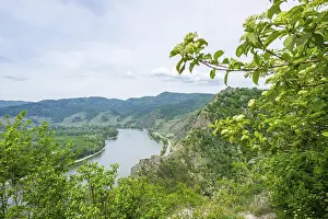 Durnstein Castle View Prints: View from Durnstein castle in spring