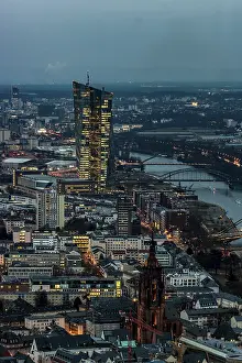 Modern Office Building Prints: View of the ECB, the Kaiserdom