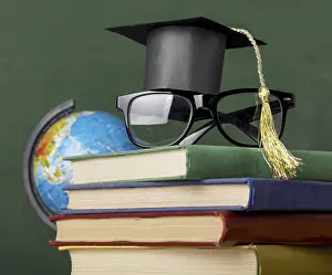 Waste Separation Image Prints: Front view educational objects assortment close up