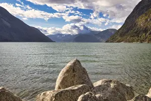 Scandinavian Landscape Images Prints: View over the Eidfjord, Norway