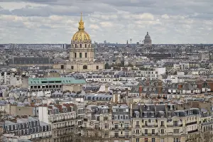 Paris Cityscape Prints: View from the Eiffel Tower to the Invalides