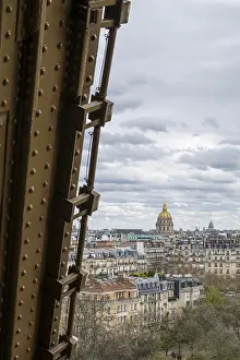 Paris Cityscape Prints: View from the Eiffel Tower to the Invalides