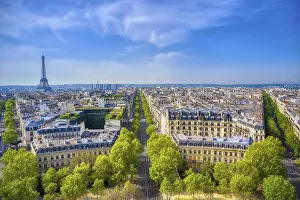 Eiffel Tower Paris Prints: A view of the Eiffel Tower and Paris