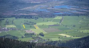 Bird's Eye View Germany Prints: View of fields, bird's eye view