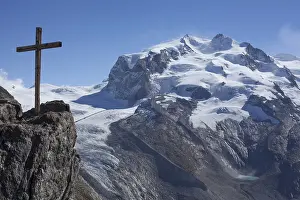 Central European Nature Reserve Prints: View from the Gornergrat on the Monte Rosa mountain range
