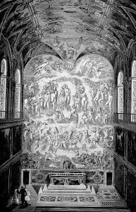 Italian Cultural Heritage Site Prints: View of the interior of the Sistine Chapel