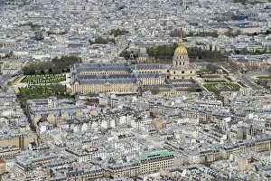 Cathedral Architecture Europe Prints: View of the Invalides from the Eiffel Tower