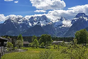 Austrian Alps Prints: View of the Loferer Steinberge in spring