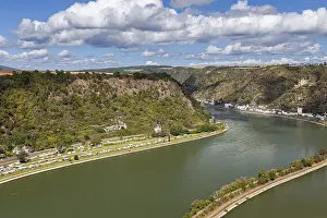 Central Europe Rivers Prints: View from the Loreley over the Rhine