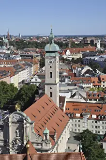 Bavarian Church Towers Prints: View, panorama, panoramic view