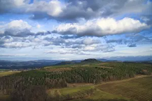 Saxon Switzerland View Prints: View from the Pfaffenstein. Forests