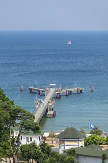 German Federal Republic Viewpoints Prints: View of the pier from the vantage point