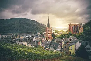 Upper Middle Rhine Valley Landmark Prints: View from the Post Tower of St