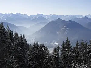 Southern Germany View Prints: View from Seekar of the Karwendel Range