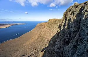 Cliffside Observation Point Prints: View of steep cliffs by the sea