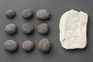 Deserted Stone Landscape Prints: Top view stone collection 2