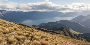 South Island Mountain Range Prints: View from the summit of Ben Lomond