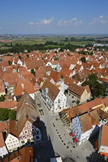 Nordlingen Old Town Prints: View from the tower Daniel of St